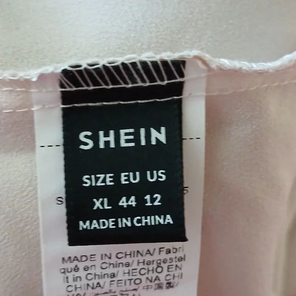 SHEIN Cream Satin Dress - Picture 4 of 4